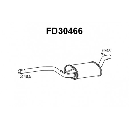 Silencieux intermédiaire VENEPORTE
