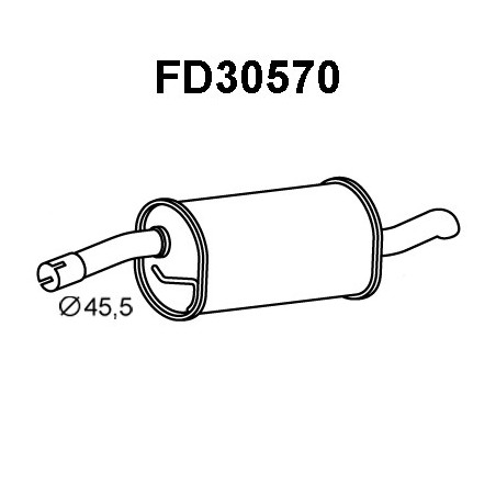 Silencieux arrière VENEPORTE