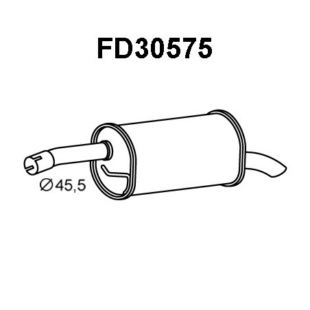Silencieux arrière VENEPORTE