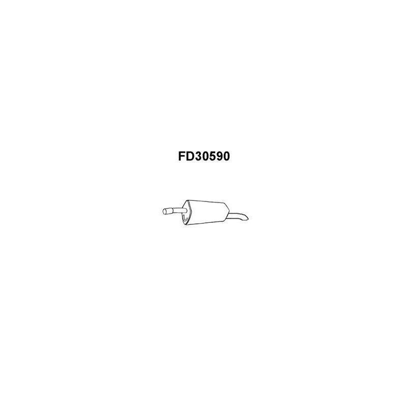 Silencieux arrière VENEPORTE