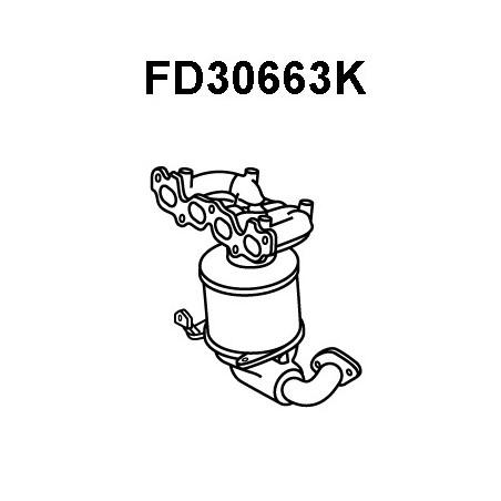 Catalyseur en coude VENEPORTE