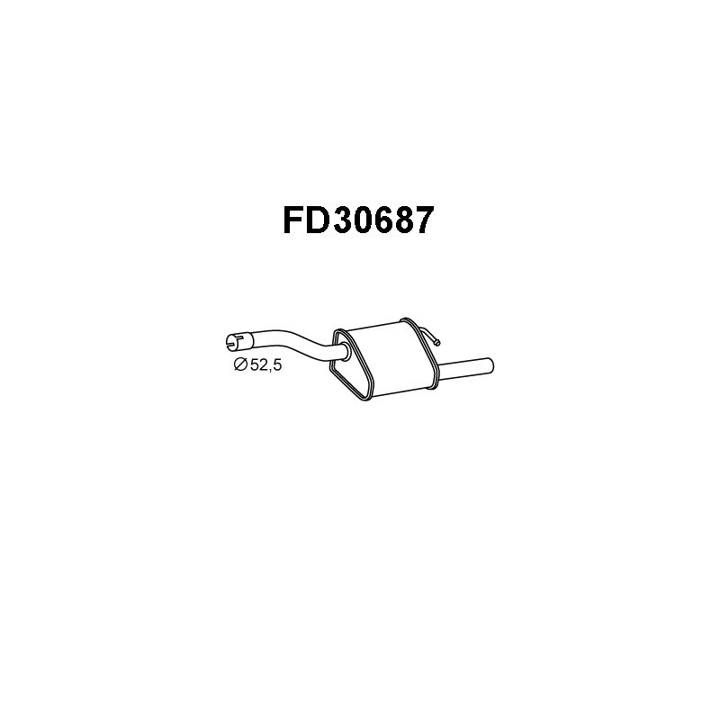Silencieux arrière VENEPORTE