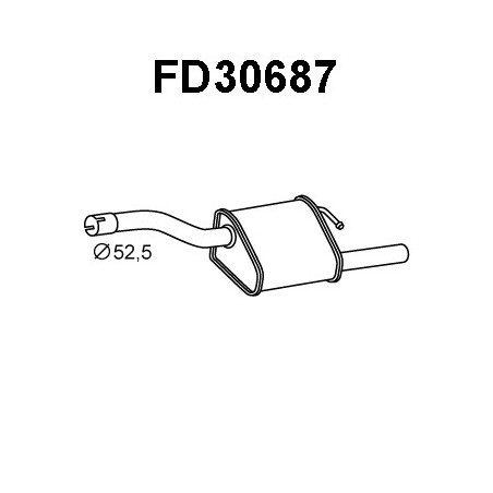 Silencieux arrière VENEPORTE