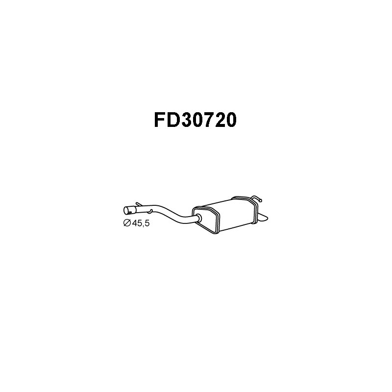 Silencieux arrière VENEPORTE