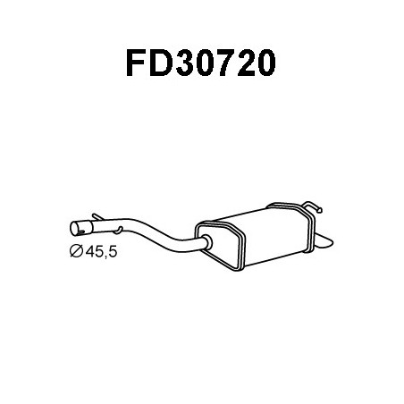Silencieux arrière VENEPORTE