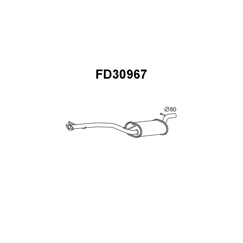Silencieux arrière VENEPORTE