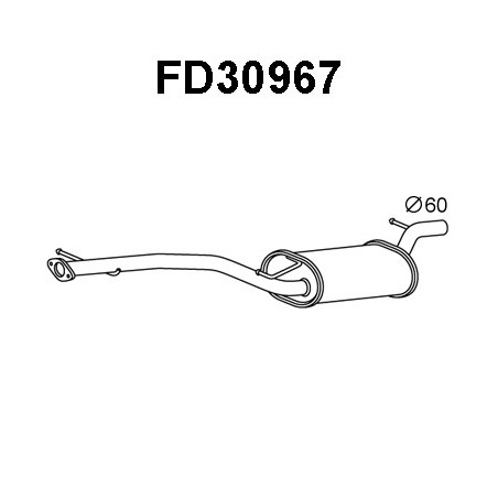 Silencieux arrière VENEPORTE