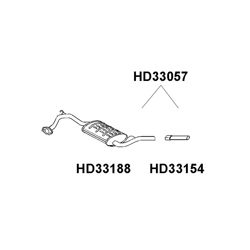 Silencieux arrière VENEPORTE
