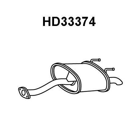 Silencieux arrière VENEPORTE