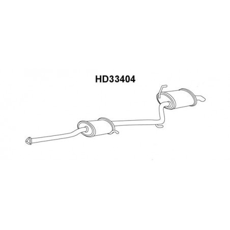 Silencieux arrière VENEPORTE