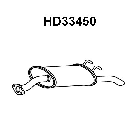 Silencieux arrière VENEPORTE