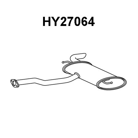 Silencieux arrière VENEPORTE