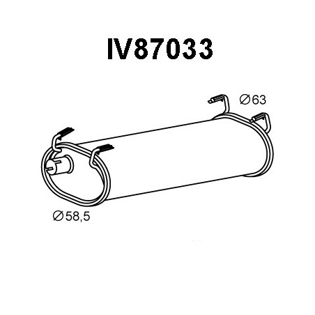 Silencieux arrière VENEPORTE