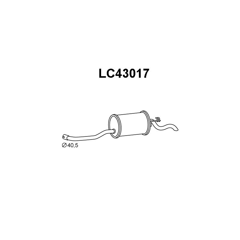 Silencieux arrière VENEPORTE