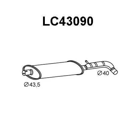 Silencieux intermédiaire VENEPORTE