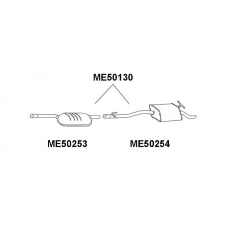 Silencieux arrière VENEPORTE