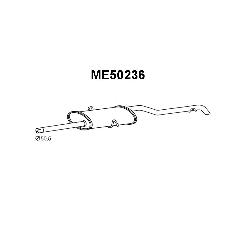 Silencieux arrière VENEPORTE