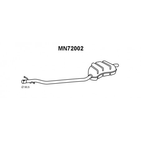 Silencieux arrière VENEPORTE