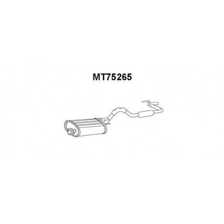 Silencieux arrière VENEPORTE