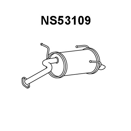 Silencieux arrière VENEPORTE