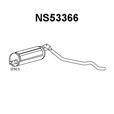 Silencieux arrière VENEPORTE
