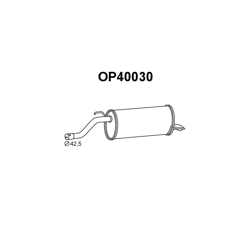 Silencieux arrière VENEPORTE