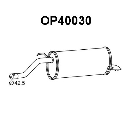Silencieux arrière VENEPORTE