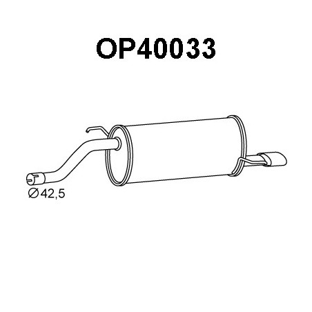 Silencieux arrière VENEPORTE