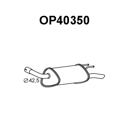 Silencieux arrière VENEPORTE