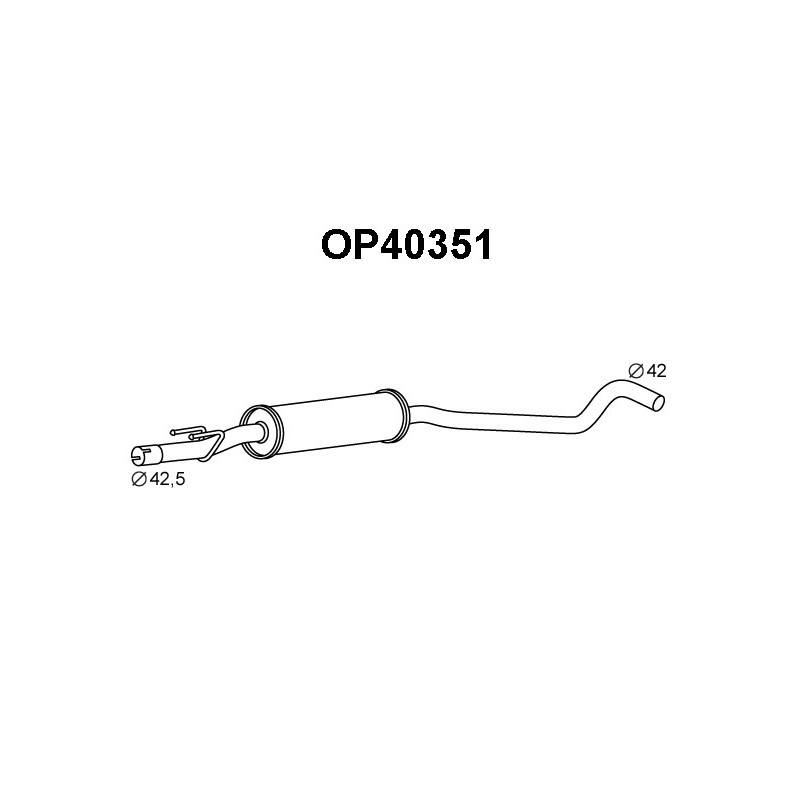 Silencieux intermédiaire VENEPORTE