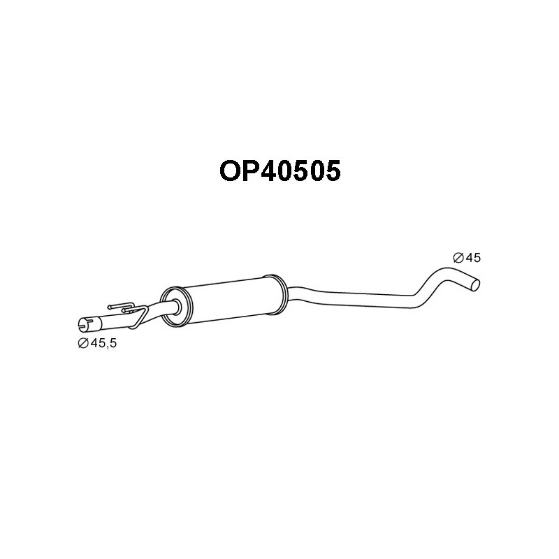Silencieux intermédiaire VENEPORTE