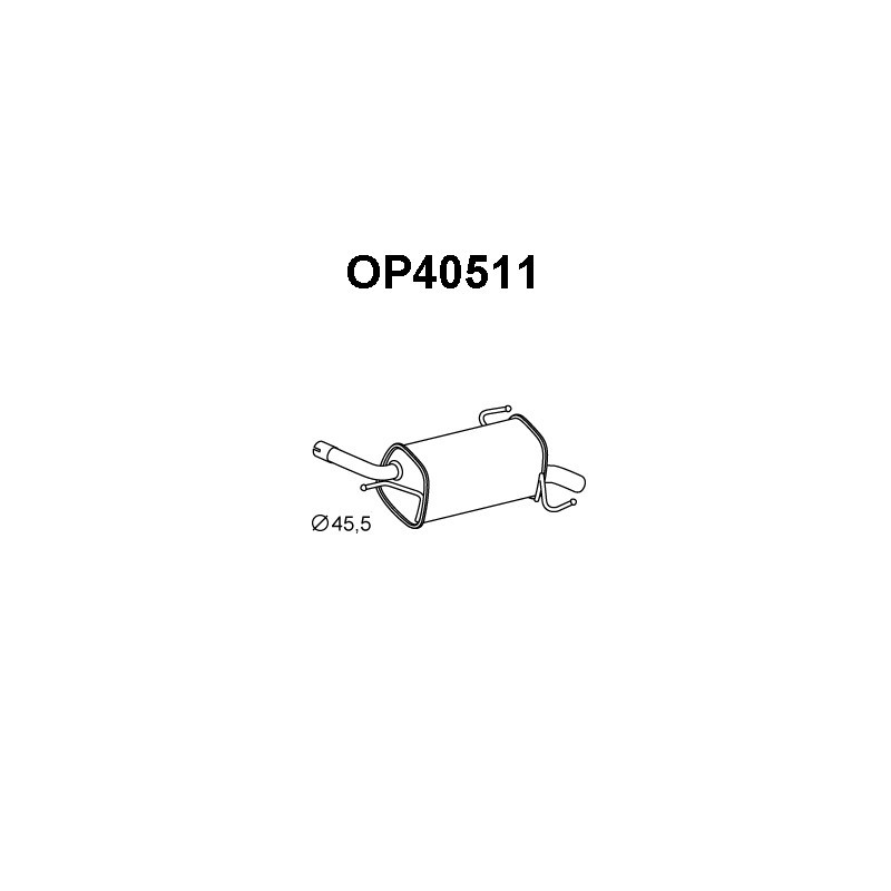 Silencieux arrière VENEPORTE