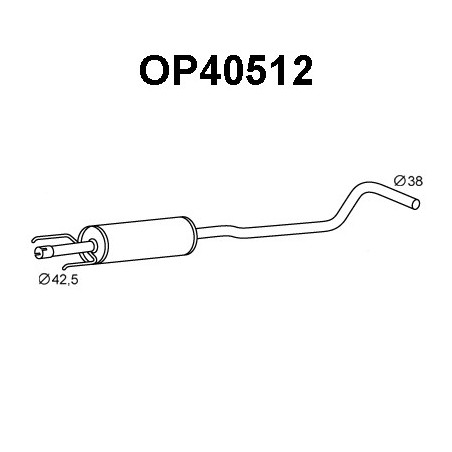 Silencieux intermédiaire VENEPORTE
