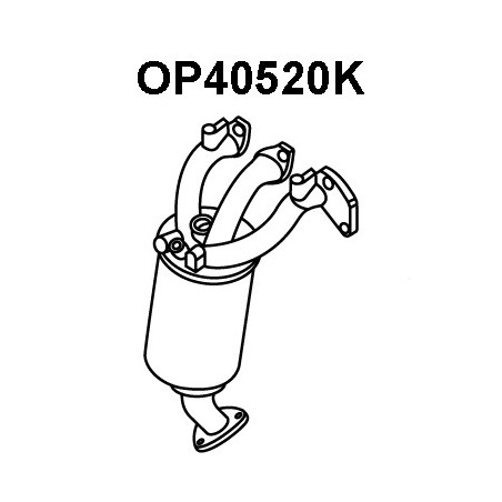 Catalyseur en coude VENEPORTE