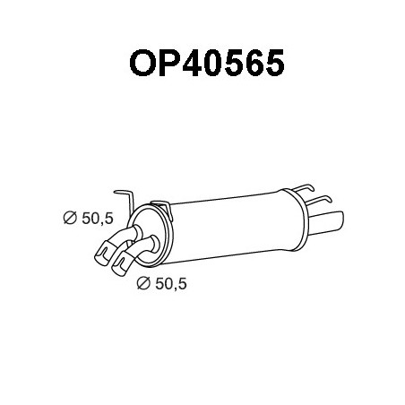Silencieux arrière VENEPORTE