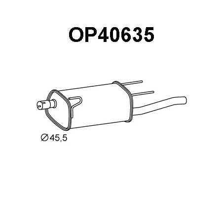 Silencieux arrière VENEPORTE