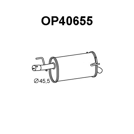 Silencieux arrière VENEPORTE