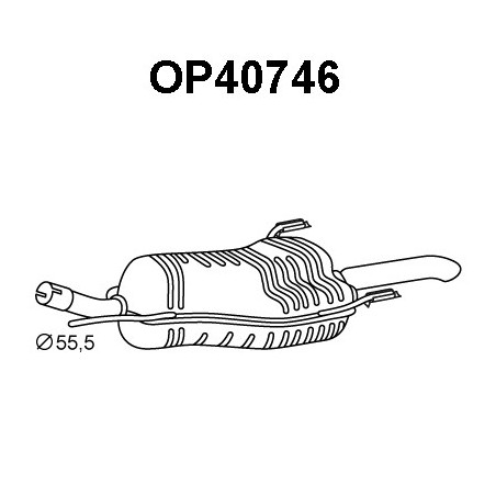 Silencieux arrière VENEPORTE