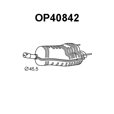 Silencieux arrière VENEPORTE