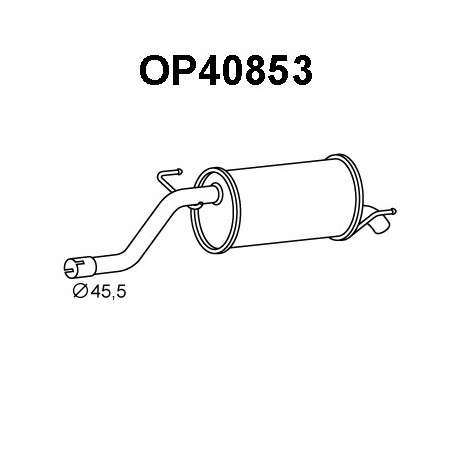 Silencieux arrière VENEPORTE