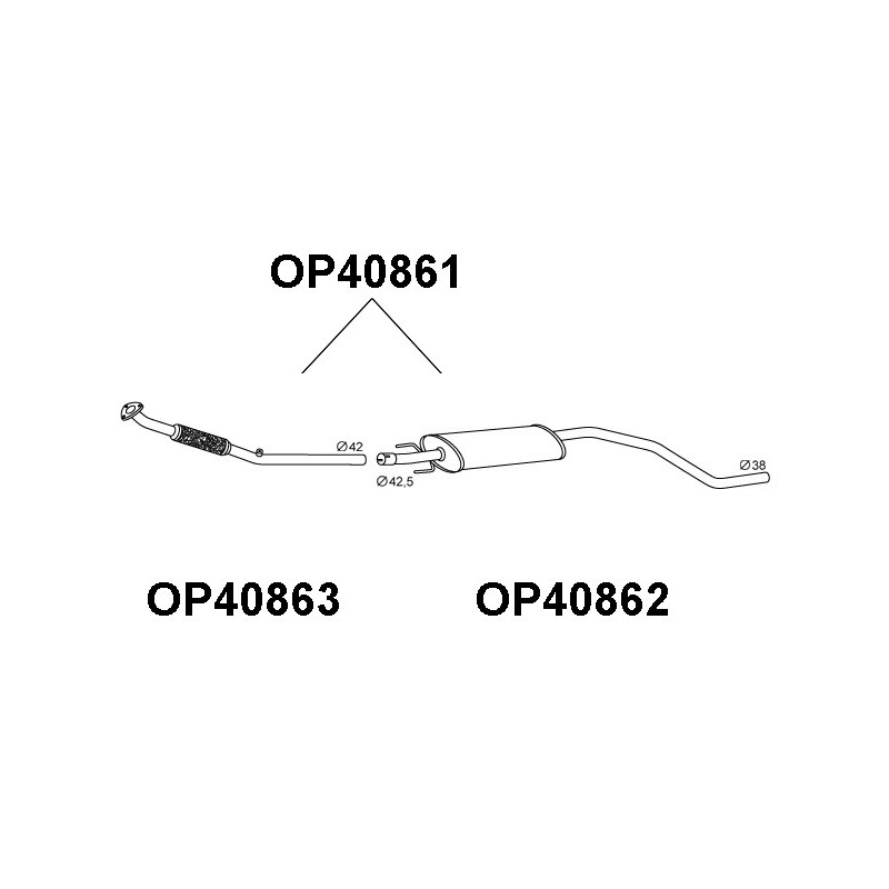 Silencieux avant VENEPORTE