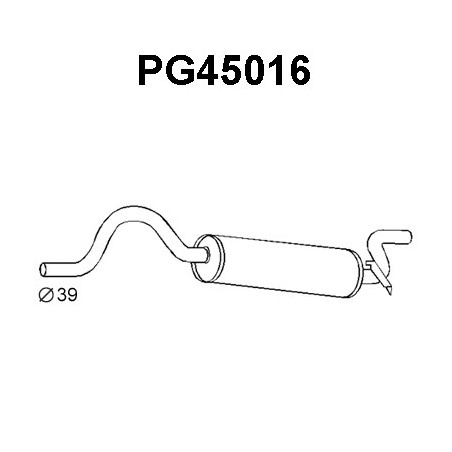 Silencieux arrière VENEPORTE