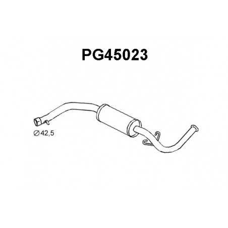 Silencieux arrière VENEPORTE
