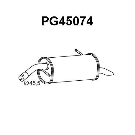 Silencieux arrière VENEPORTE