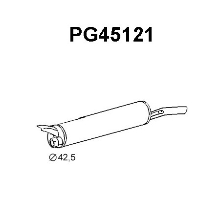 Silencieux arrière VENEPORTE