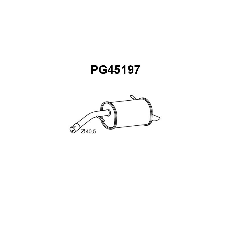 Silencieux arrière VENEPORTE