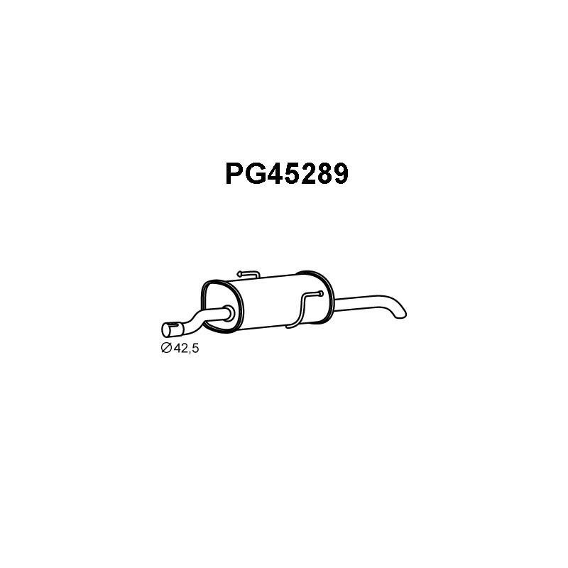 Silencieux arrière VENEPORTE