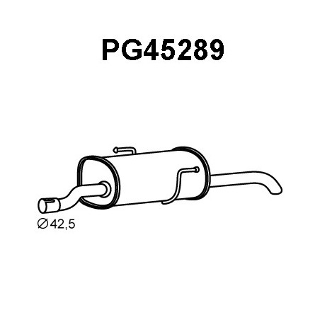 Silencieux arrière VENEPORTE