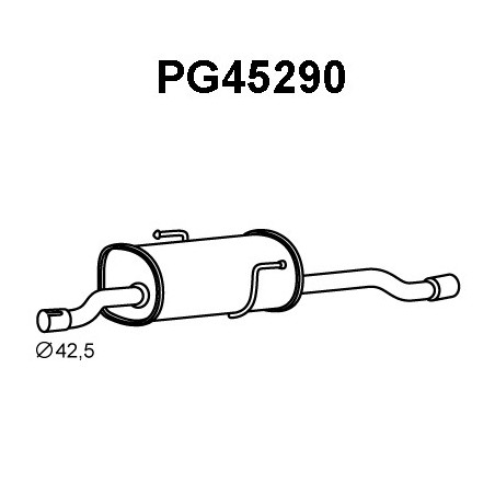 Silencieux arrière VENEPORTE
