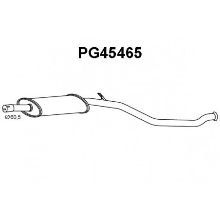 Silencieux intermédiaire VENEPORTE